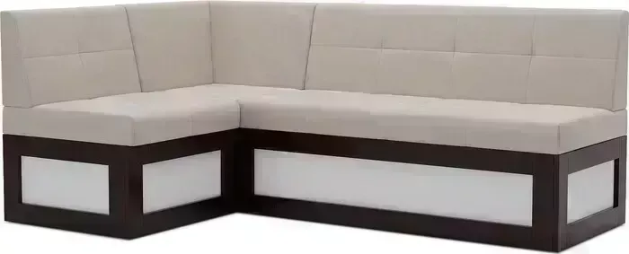Кухонный диван Mebel Ars Нотис левый угол (бархат бежевый STAR VELVET 6 LIGHT Beige) 187х82х112 см