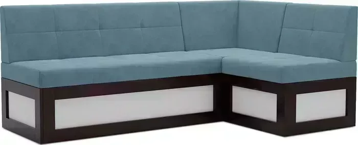 Кухонный диван Mebel Ars Нотис правый угол (голубой - Luna 089) 207х82х132 см