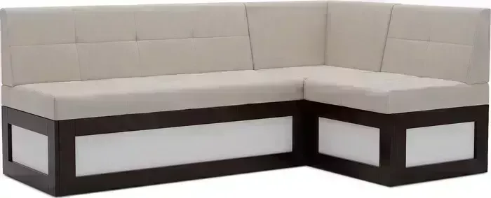 Кухонный диван Mebel Ars Нотис правый угол (бархат бежевый STAR VELVET 6 LIGHT Beige) 187х82х112 см