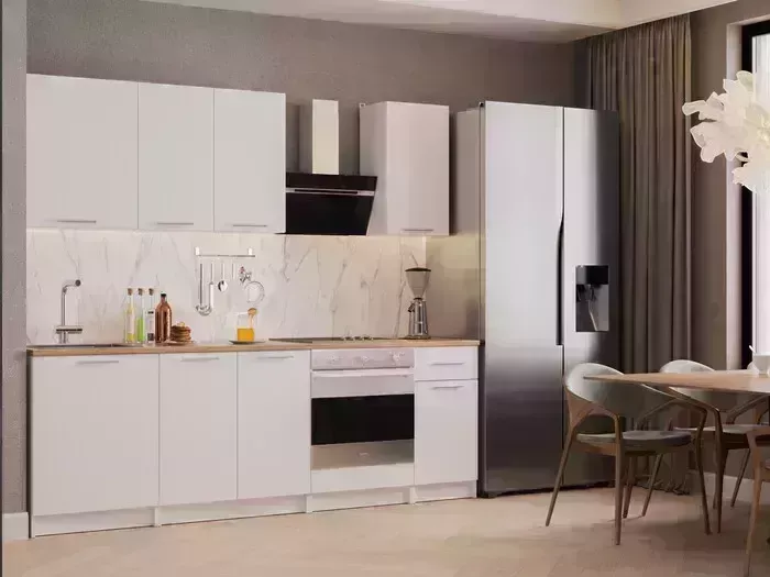 Кухонный гарнитур Mebel Ars Моника 2,4 м (белый) Кухня м