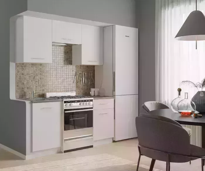 Кухонный гарнитур Mebel Ars Елена 1,6 м (белый) Кухня м