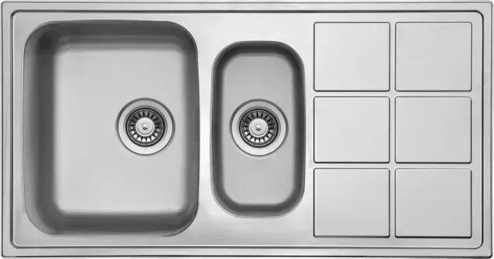 Мойка кухонная TopZero LT 950.500.15 нержавеющая сталь, микродекор