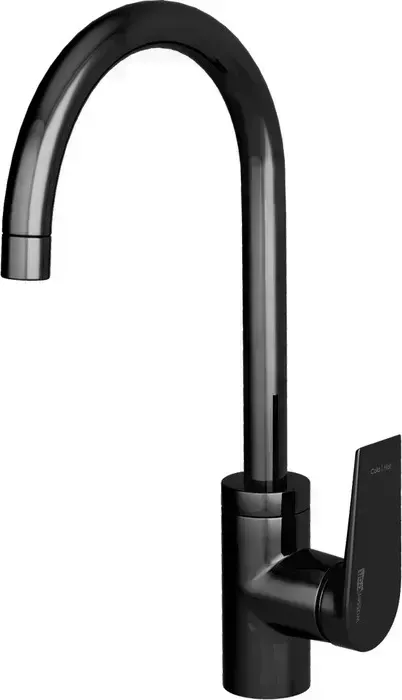 Смеситель для кухни Wasserkraft Glan черный глянец (6607)