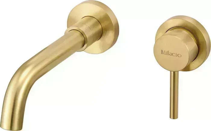 Смеситель для раковины Milacio Ultra с механизмом, золото (MCU.552.GD)