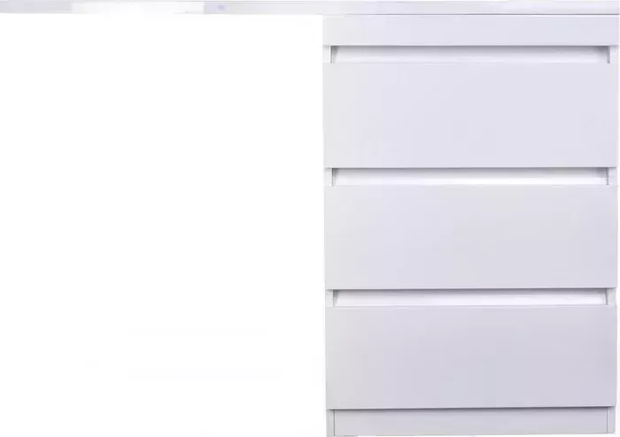 Мебель для ванной Style line Даллас Люкс 38 (100L) три ящика, под стиральную машину, белая