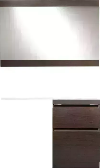Мебель для ванной Style line Даллас Люкс 58 (120R) напольная, под стиральную машину, венге