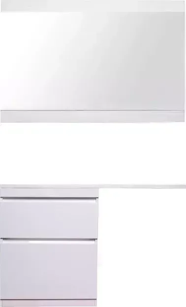 Мебель для ванной Style line Даллас Люкс 68 (130L) напольная, под стиральную машину, белая эмаль