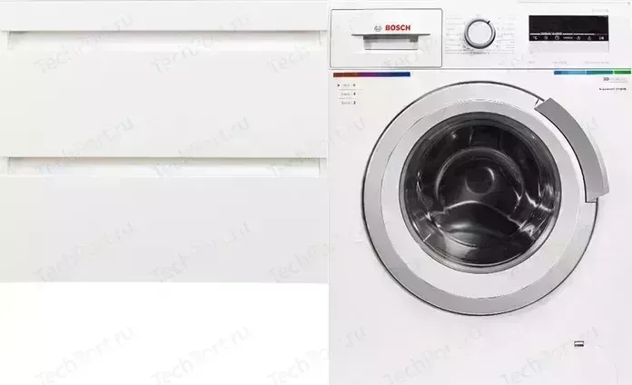 Тумба с раковиной Style line с Даллас Люкс 68 (130L) подвесная, под стиральную машину, белая (2000949232553, 2000949104461)