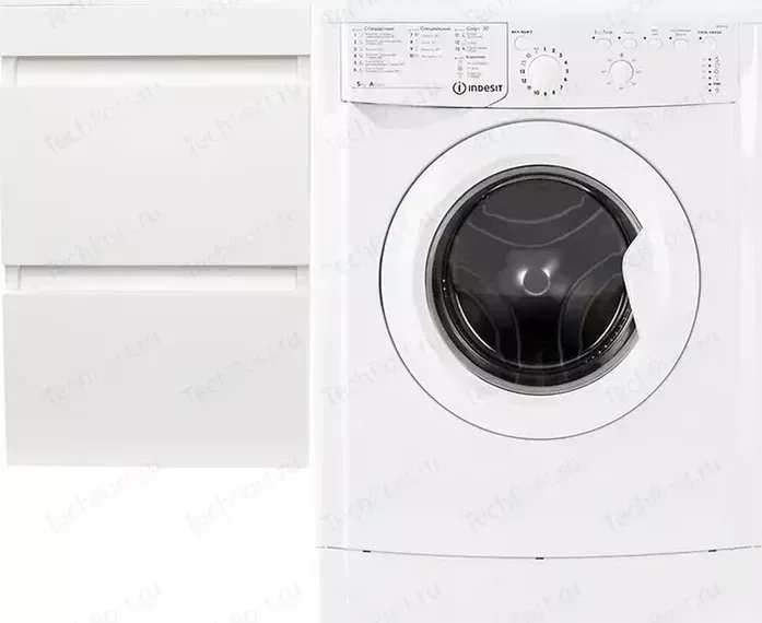 Тумба с раковиной Style line с Даллас Люкс 38 (100L) подвесная, под стиральную машину, белая (2000949232546, 2000949102184)