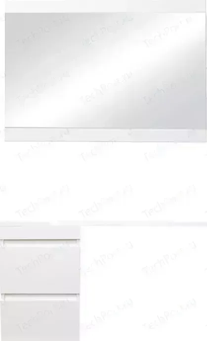 Мебель для ванной Style line Даллас Люкс 38 (100L) подвесная, под стиральную машину, белая эмаль