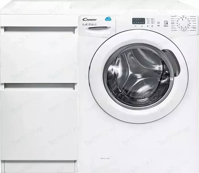 Тумба с раковиной Style line с Даллас Люкс 38 (100L) напольная, под стиральную машину, белая эмаль (2000549848000, 2000949102184)
