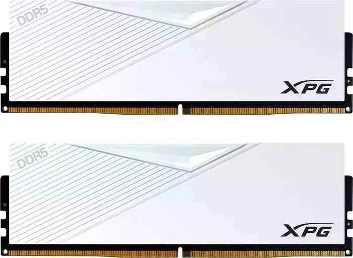 Память оперативная ADATA 16GB (2 x 8Gb) DDR5 UDIMM, XPG LANCER, 5200 MHz CL38-38-38, 1.25V, Белый Радиатор AX5U5200C388G-DCLAWH