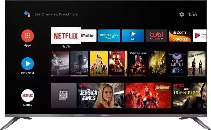 Телевизор MAUNFELD MLT55USD02G (55", 4K, 60Гц, SmartTV, Android, WiFi)