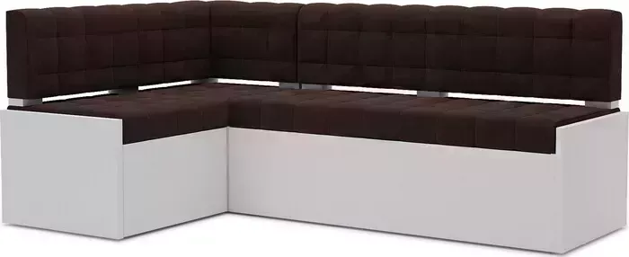 Кухонный диван Mebel Ars Ганновер левый угол (велюр шоколад HB-178 16) 178х82х103 см