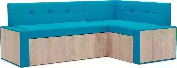 Кухонный диван Mebel Ars Таллин правый угол (синий) 210х83х140 см