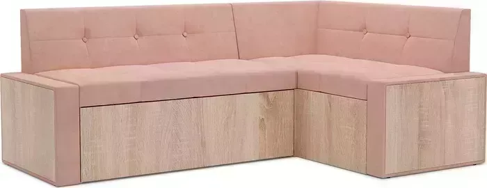Кухонный диван Mebel Ars Таллин правый угол (Кордрой бежевый) 210х83х140 см