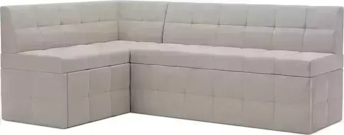 Кухонный диван Mebel Ars Атлантис левый угол (бархат бежевый STAR VELVET 6 LIGHT Beige) 212х84х135 см