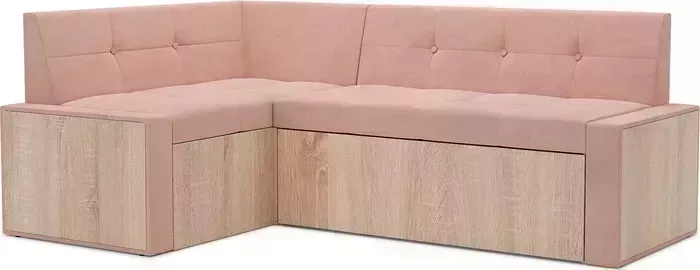 Кухонный диван Mebel Ars Таллин левый угол (Кордрой бежевый) 190х83х120 см