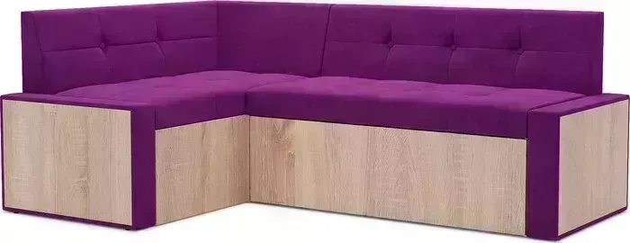 Кухонный диван Mebel Ars Таллин левый угол (фиолет) 190х83х120 см