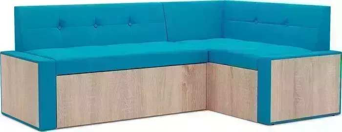 Кухонный диван Mebel Ars Таллин правый угол (синий) 190х83х120 см