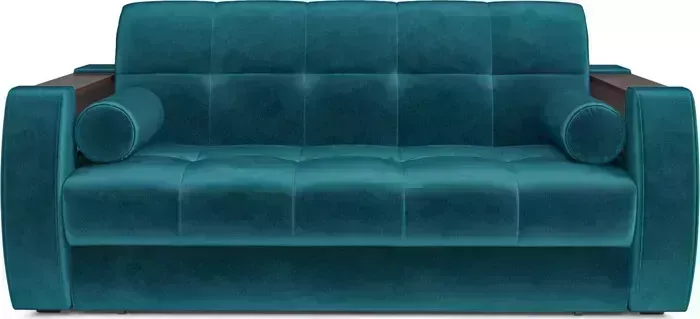 Диван Mebel Ars Аккордеон Барон №3 (бархат сине-зеленый star velvet 43 black green)