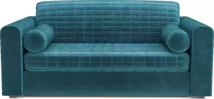 Диван Mebel Ars Аккордеон Барон №5 (бархат сине-зеленый star velvet 43 black green)