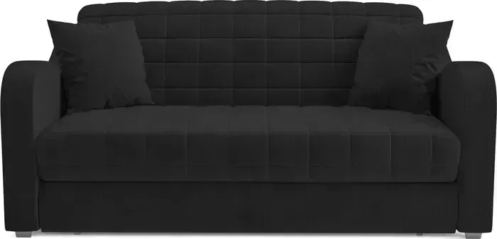 Диван Mebel Ars Аккордеон Барон №4 (велюр черный HB-178 17)