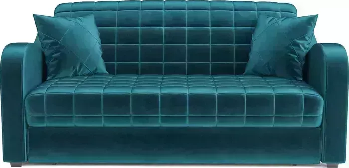 Диван Mebel Ars Аккордеон Барон №4 (бархат сине-зеленый star velvet 43 black green)