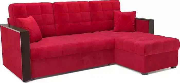Диван угловой Mebel Ars Техас (кордрой красный)