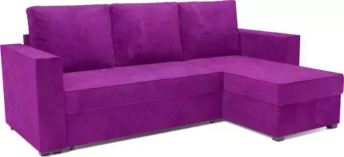 Диван угловой Mebel Ars Рим (фиолет)