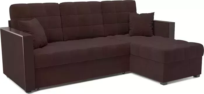 Диван угловой Mebel Ars Техас (велюр шоколад HB-178 16)