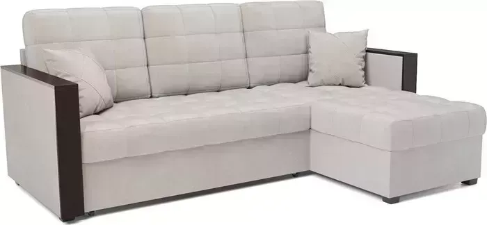 Диван угловой Mebel Ars Техас (бархат бежевый STAR VELVET 6 LIGHT Beige)