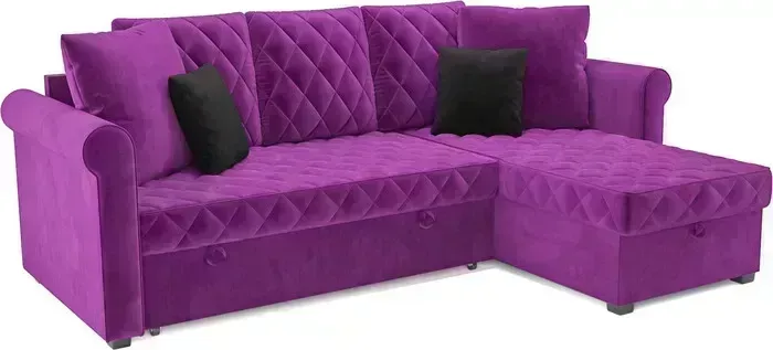 Диван угловой Mebel Ars Берлин (фиолет)