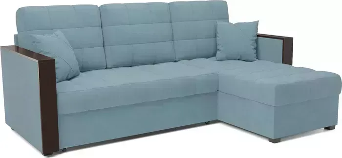 Диван угловой Mebel Ars Техас (голубой Luna 089)