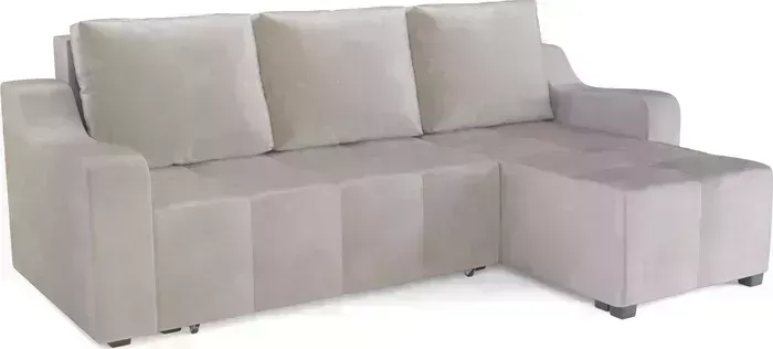 Диван угловой Mebel Ars Берн (бархат бежевый STAR VELVET 6 LIGHT Beige)