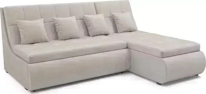 Диван угловой Mebel Ars Дубай (бархат бежевый STAR VELVET 6 LIGHT Beige)