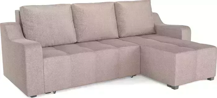 Диван угловой Mebel Ars Берн (рогожка бежевая)