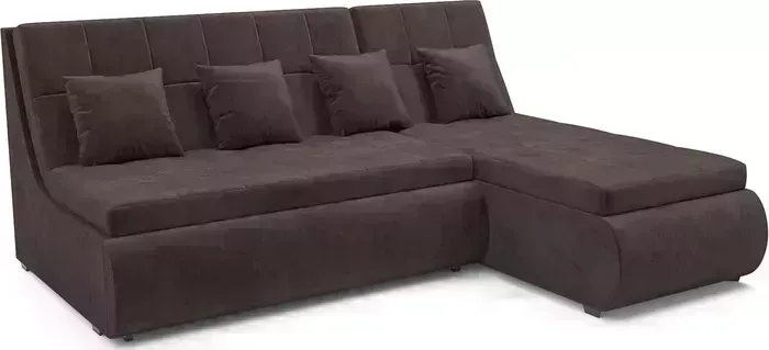 Диван угловой Mebel Ars Дубай (кордрой коричневый)
