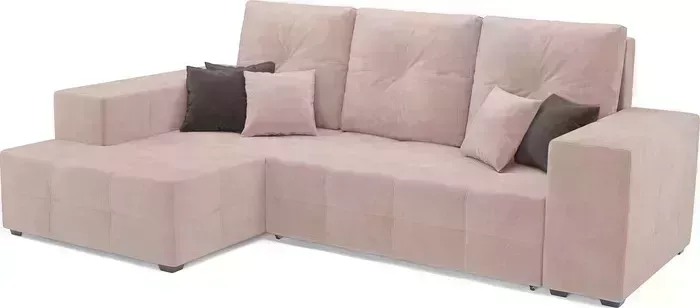 Диван угловой Mebel Ars Монреаль левый угол (кордрой бежевый)