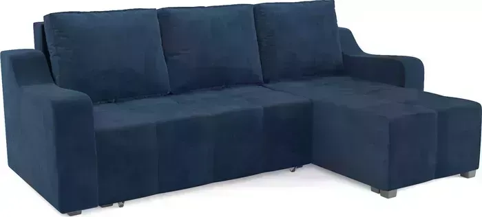 Диван угловой Mebel Ars Берн (темно-синий Luna 034)