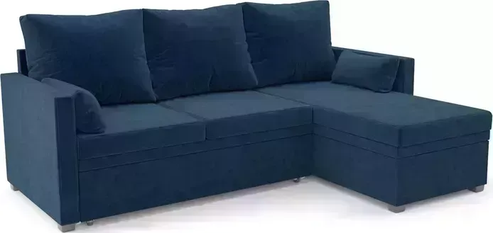 Диван угловой Mebel Ars Париж (темно-синий Luna 034)