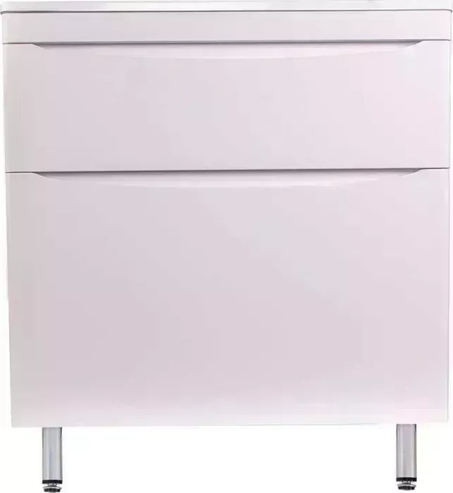 Тумба с раковиной Style line с Бергамо мини 80х35 Люкс Plus напольная, белая (2000565419000, 2000949236391)