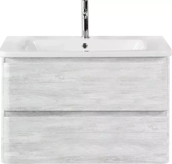 Тумба с раковиной BELBANGO с Albano-Cer 105 Rovere Vintage Bianco (ALBANO-CER-1050-2C-SO-RVB, 12105-KL)