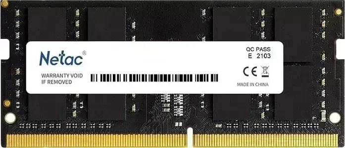 Память оперативная NeTac Basic SO DDR4-2666 16G C19 SODIMM 260-Pin DDR4 / NB PC4-21300 1.2V JEDEC SO / NB