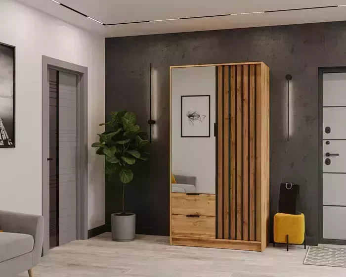 Прихожая Mebel Ars Нелли (дуб вотан/черный)
