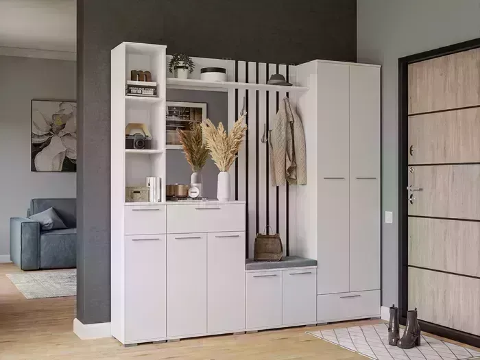 Прихожая Mebel Ars Калифорния (белый)