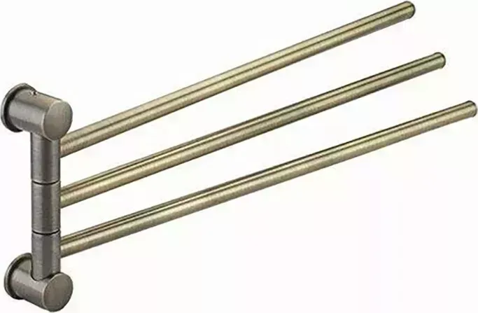 Полотенцедержатель Wasserkraft тройной, светлая бронза (K-1533)