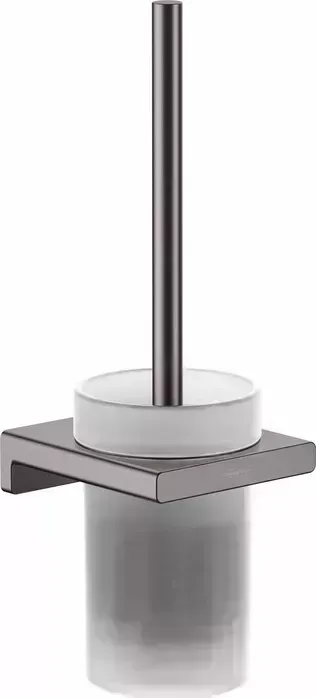 Ершик Hansgrohe для унитаза AddStoris шлифованный черный хром/матовое стекло (41752340)