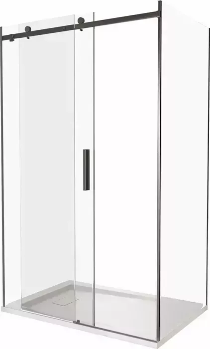 Душевой уголок Good Door Galaxy WTW+SP 120x70 с поддоном, прозрачный, черный