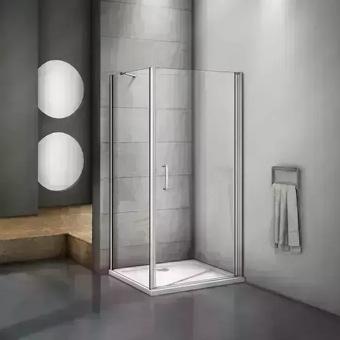 Душевой уголок Good Door Mokka CR 90х90 с поддоном, прозрачные, хром матовый